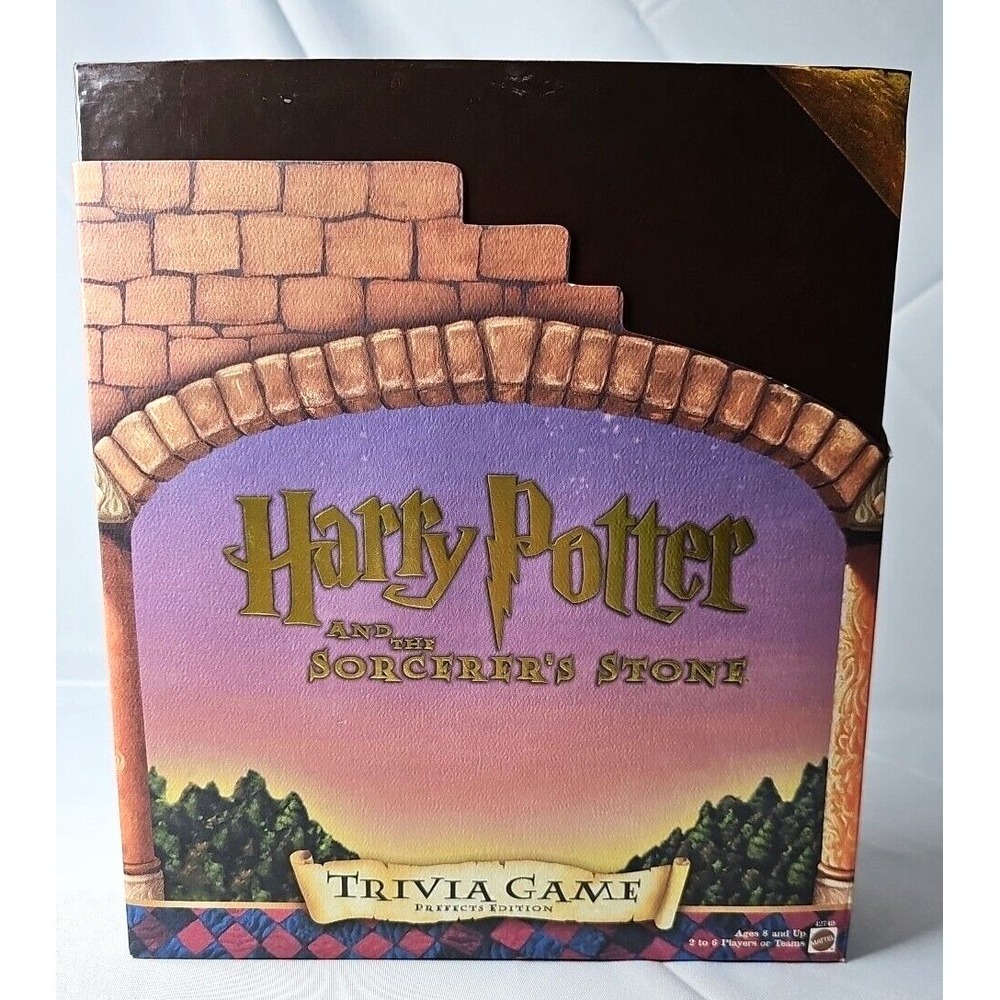 Harry Potter and the Sorcerer's Stone Trivia Game Prefects Edition Complete 2000